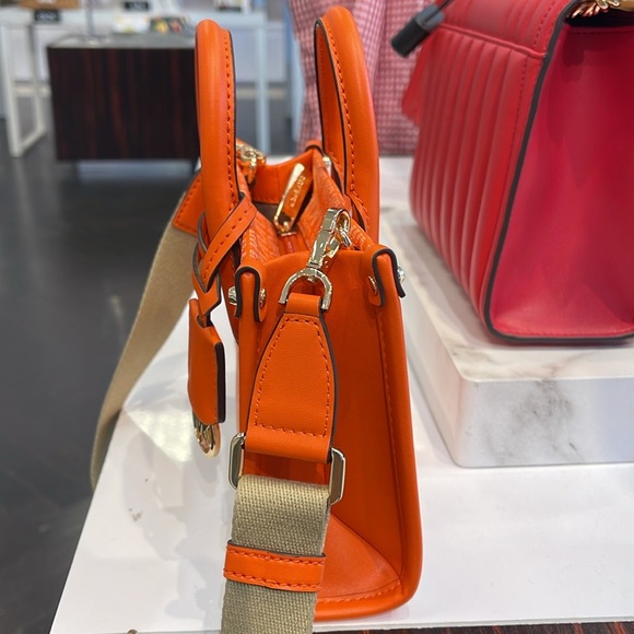 Michael Kors Mirella Extra-Small Ombré Logo Crossbody XBODY Shopper 
Poppy 
NWT - Picture 2 of 16